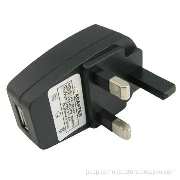 UK USB Wall Charger with 5V/500mA
